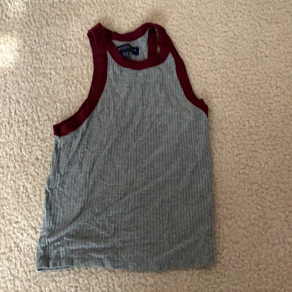 Grey halter top